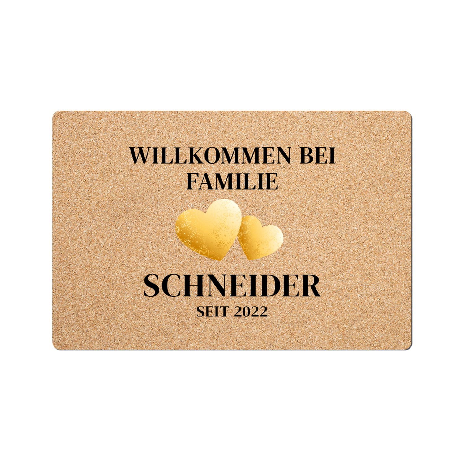 Fußmatte - Willkommen mit Personalisierung