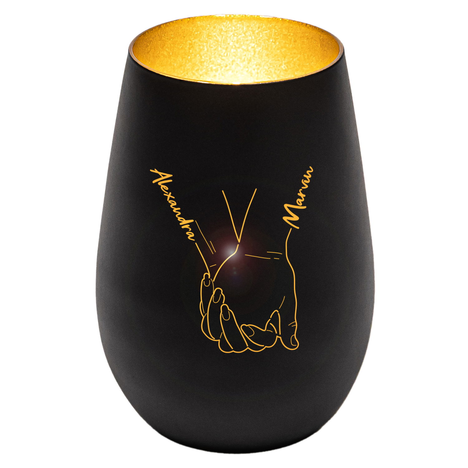 Windlicht - Hochzeit mit Personalisierung