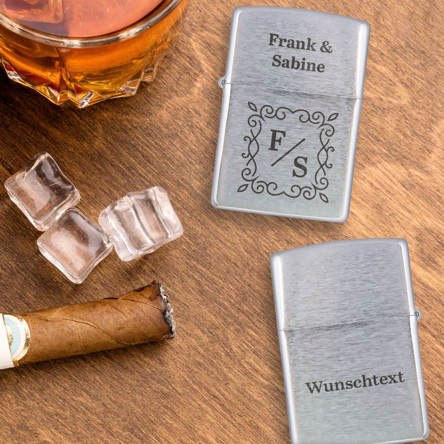 Zippo mit Initialen