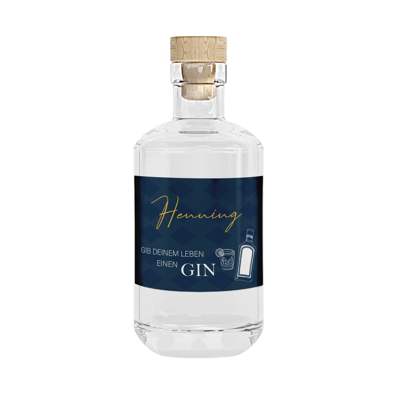 Gin mit persönlichem Etikett