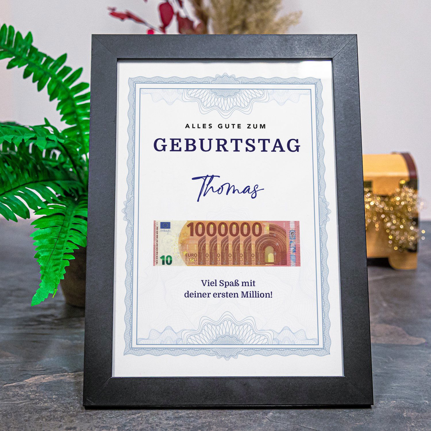 Geldgeschenk zum Geburtstag - 1. Million