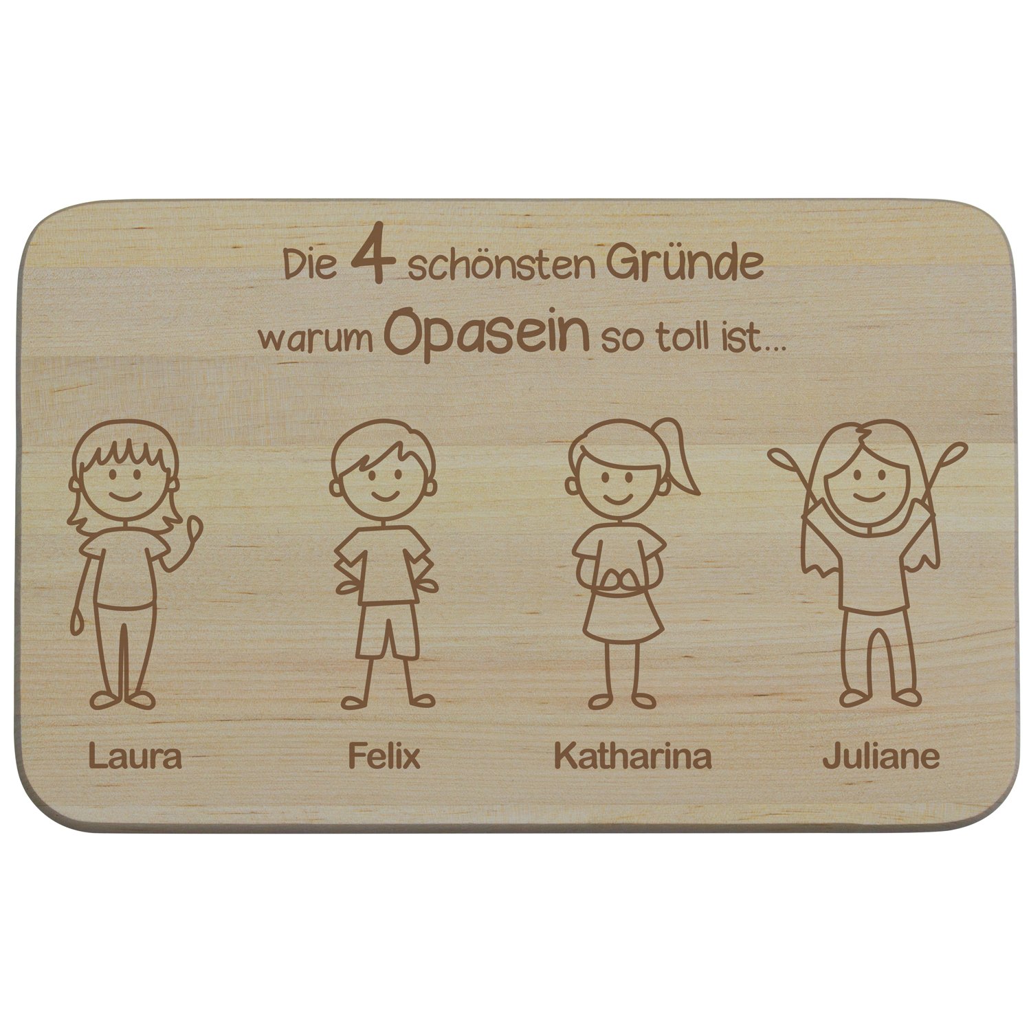 Frühstücksbrett - Schönste Gründe zum Opasein