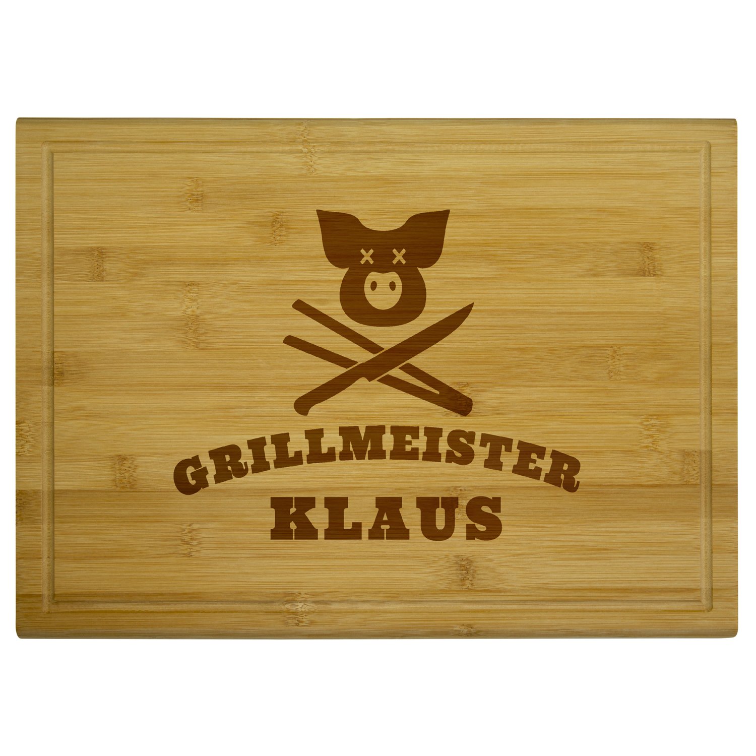 Grillmeister - Schneidebrett mit Gravur