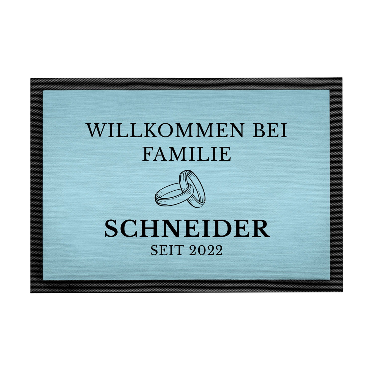 Fußmatte - Willkommen mit Personalisierung