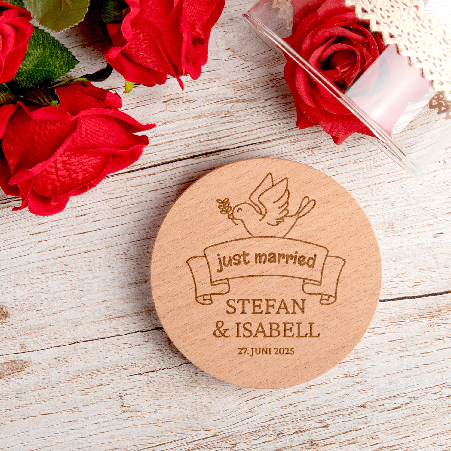 Personalisiertes Vorratsglas zur Hochzeit - Just Married