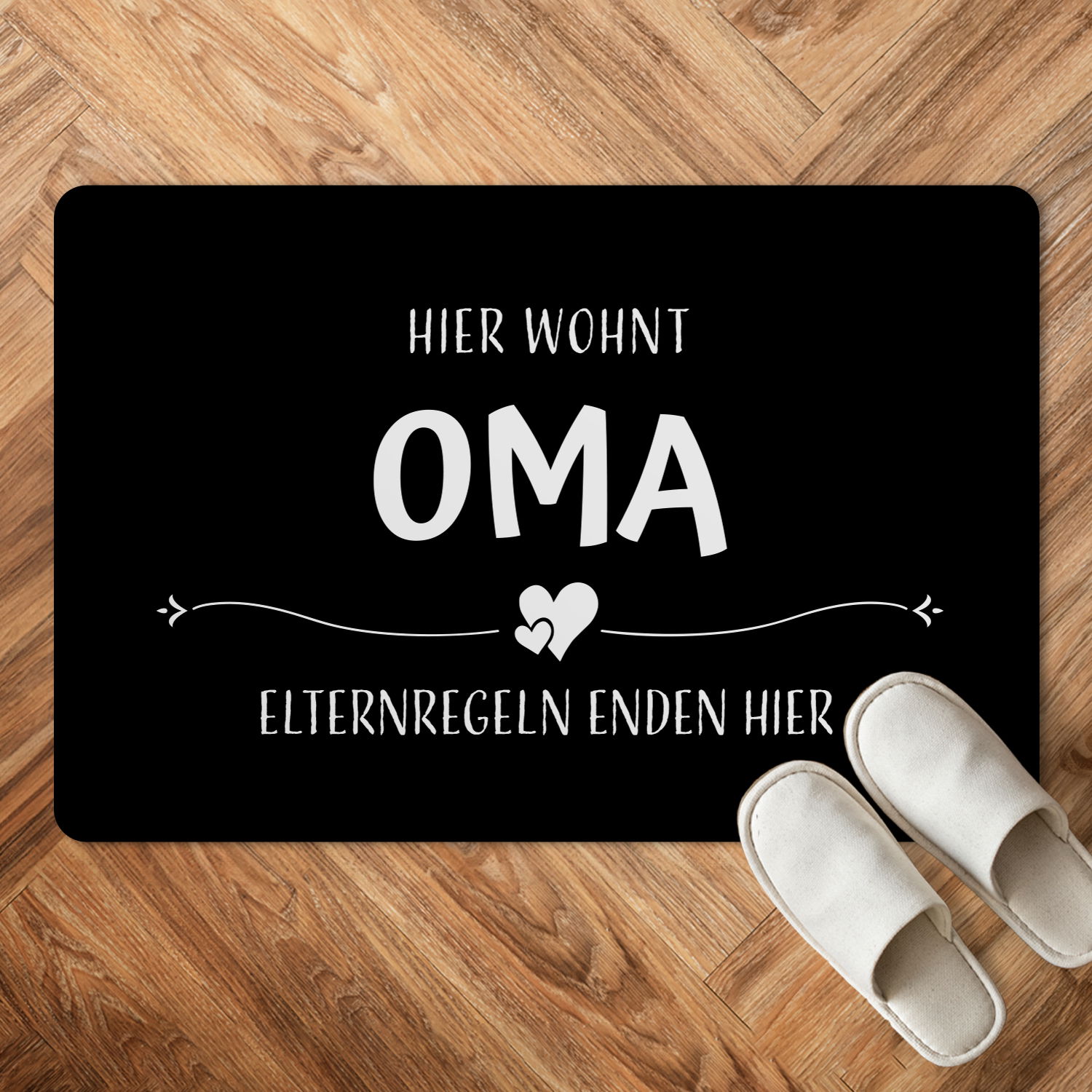 Fußmatte - Oma und Opa - Elternregeln enden hier
