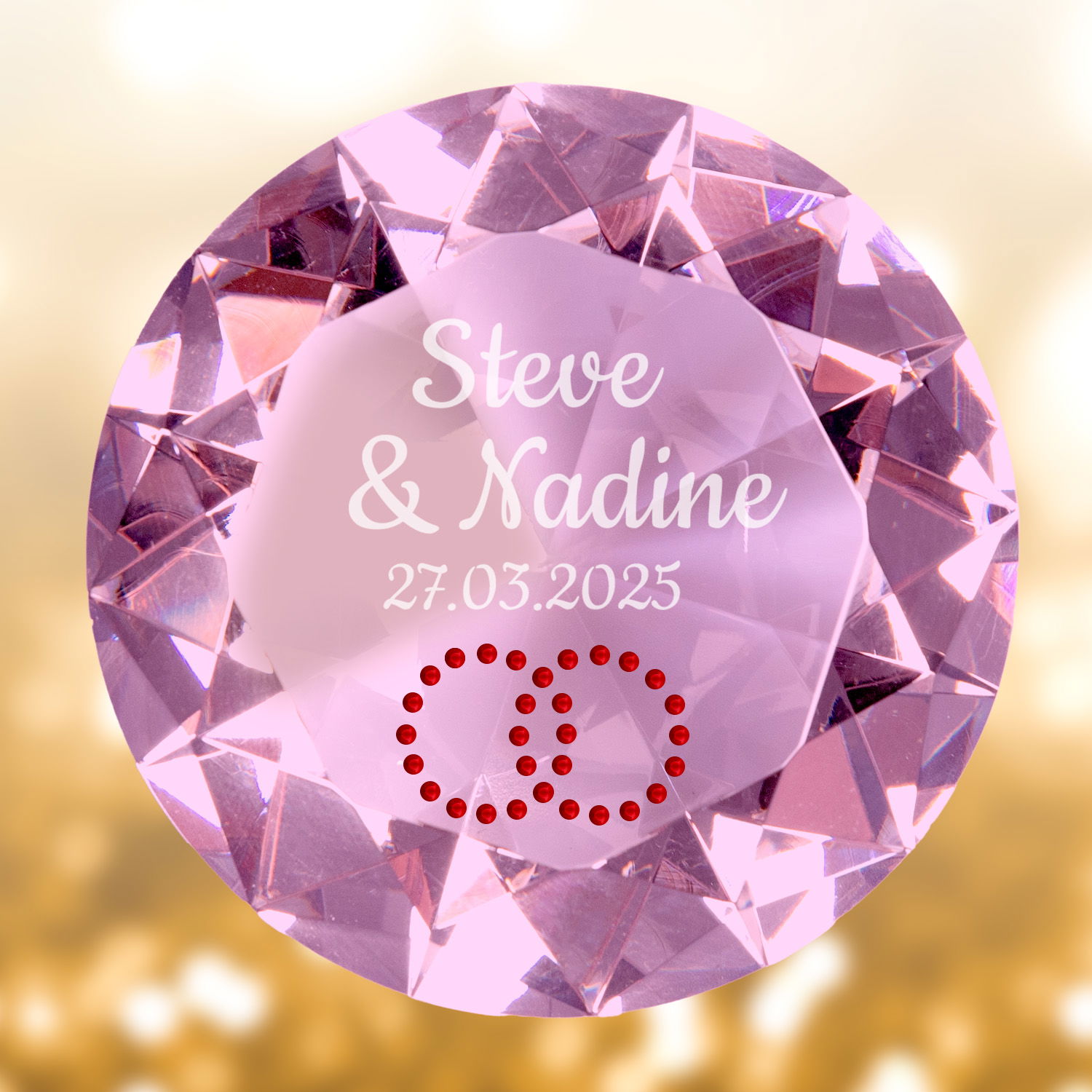 Diamant zur Hochzeit - mit Personalisierung