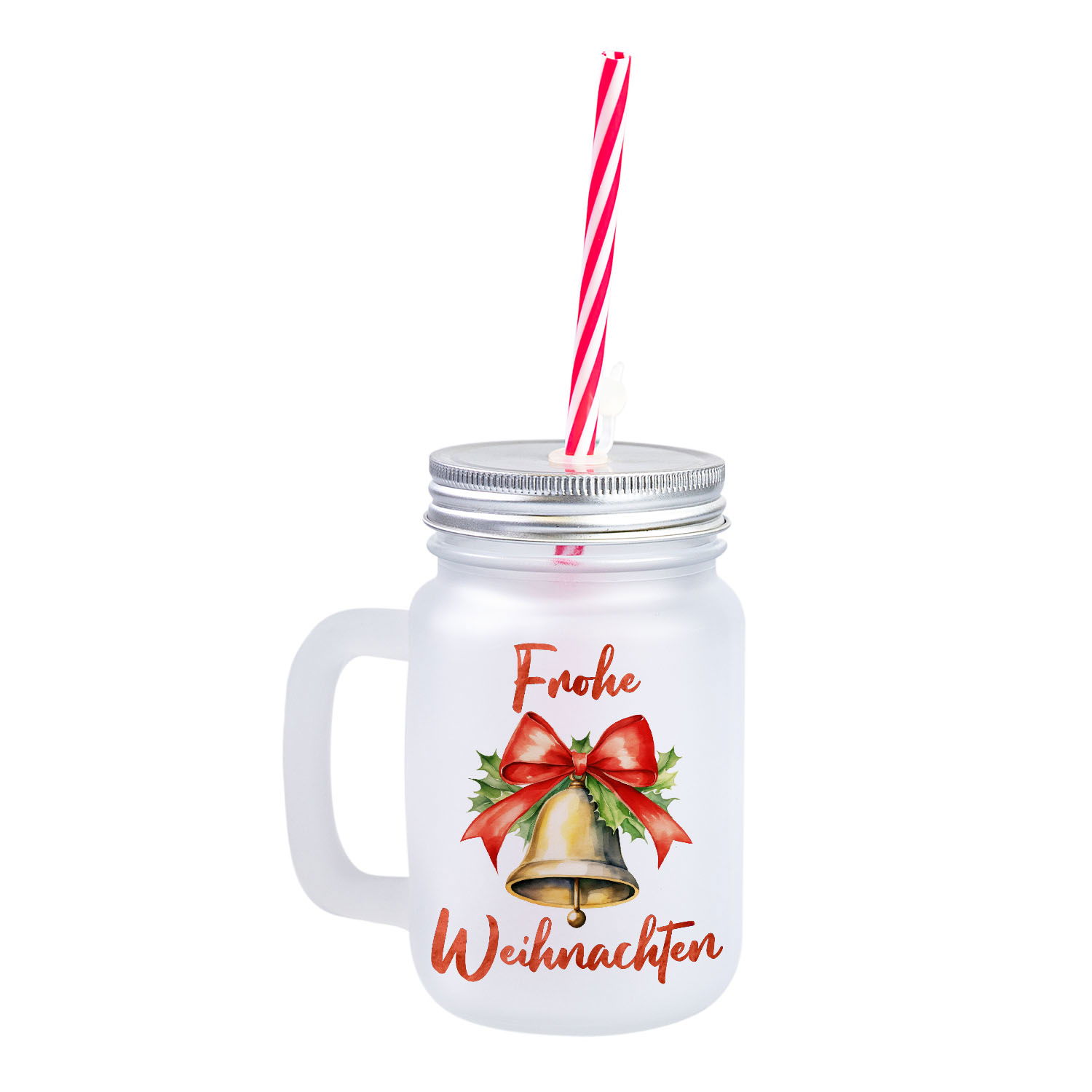 Weihnachtliches Henkelglas mit Wunschname