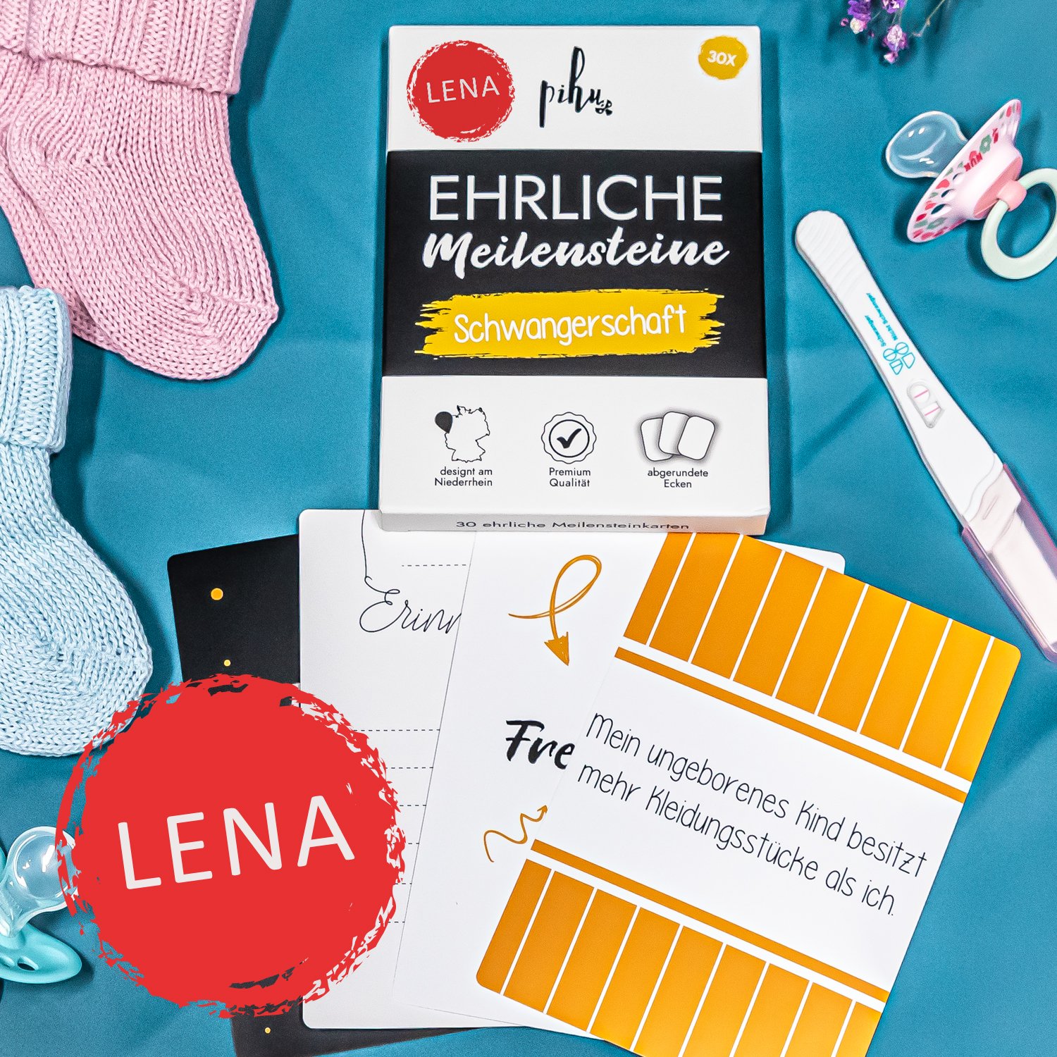 Ehrliche Meilensteine - Schwangerschaft - personalisierbar