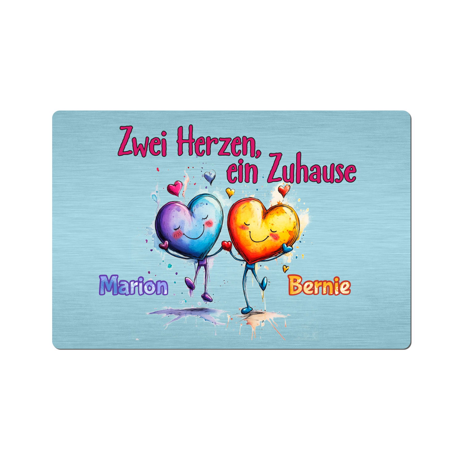 Fußmatte - Zwei Herzen 