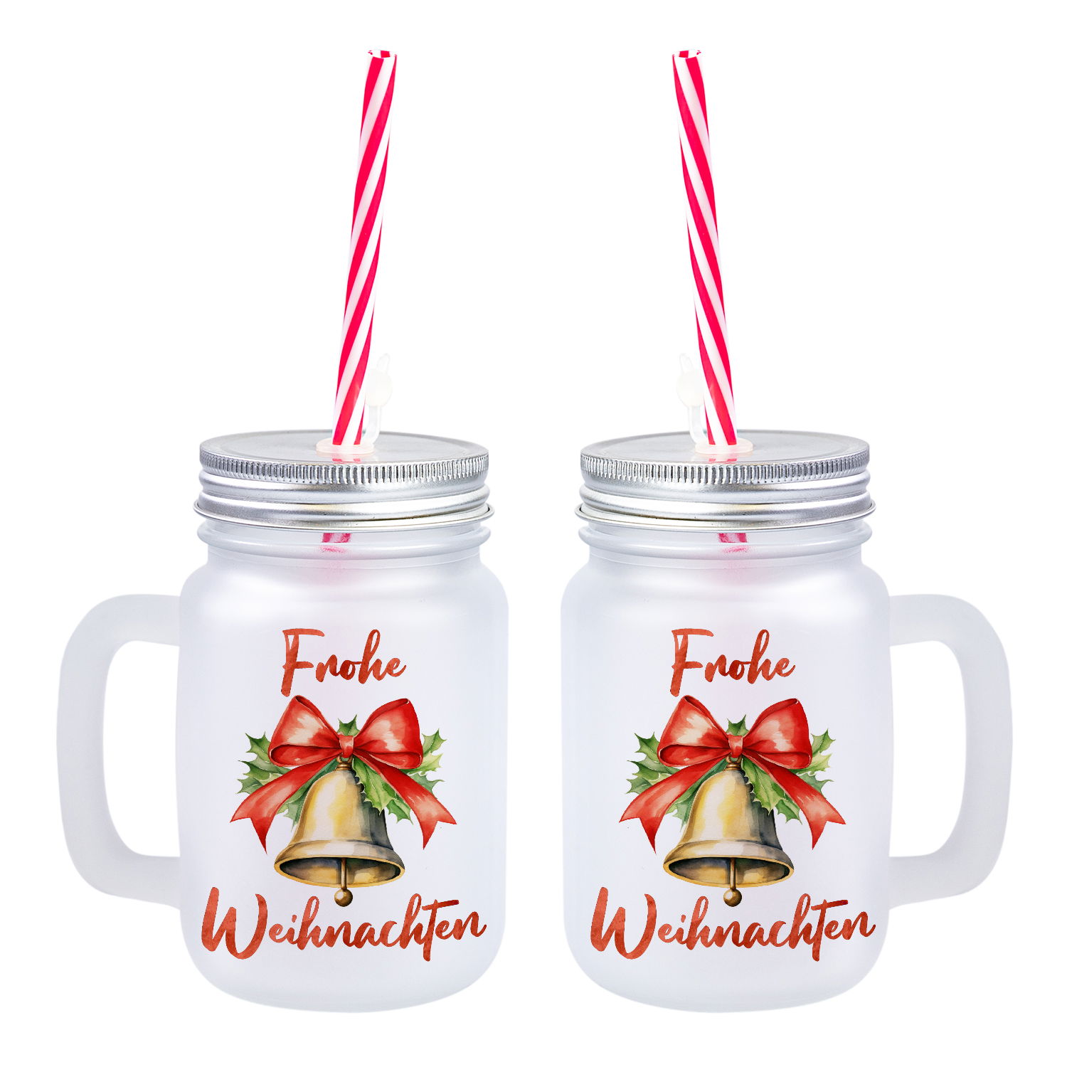 Weihnachtliches Henkelglas mit Wunschname