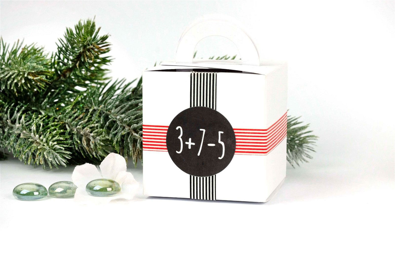 003-001-068-7 Adventskalender Aufkleber - Rechenaufgaben