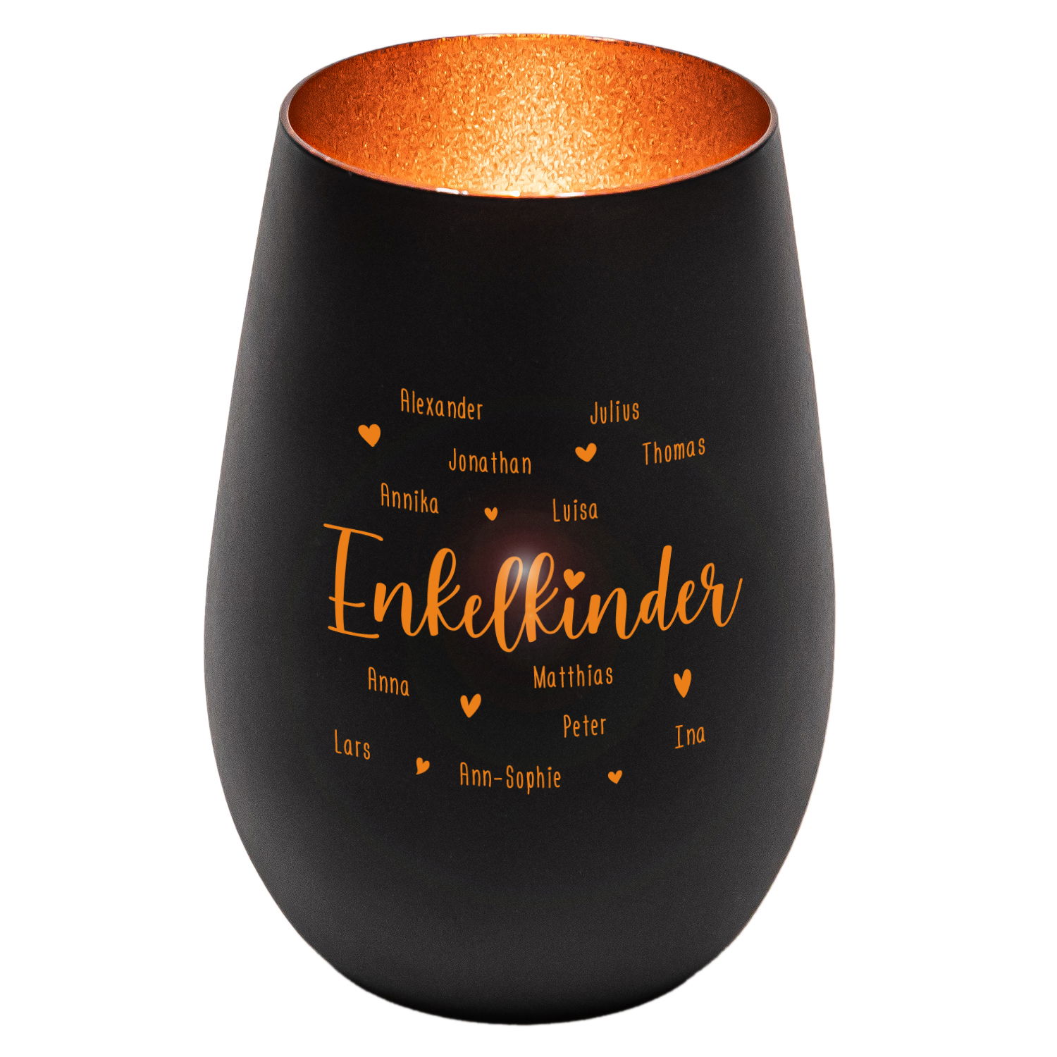 Windlicht - Enkelkinder mit Personalisierung