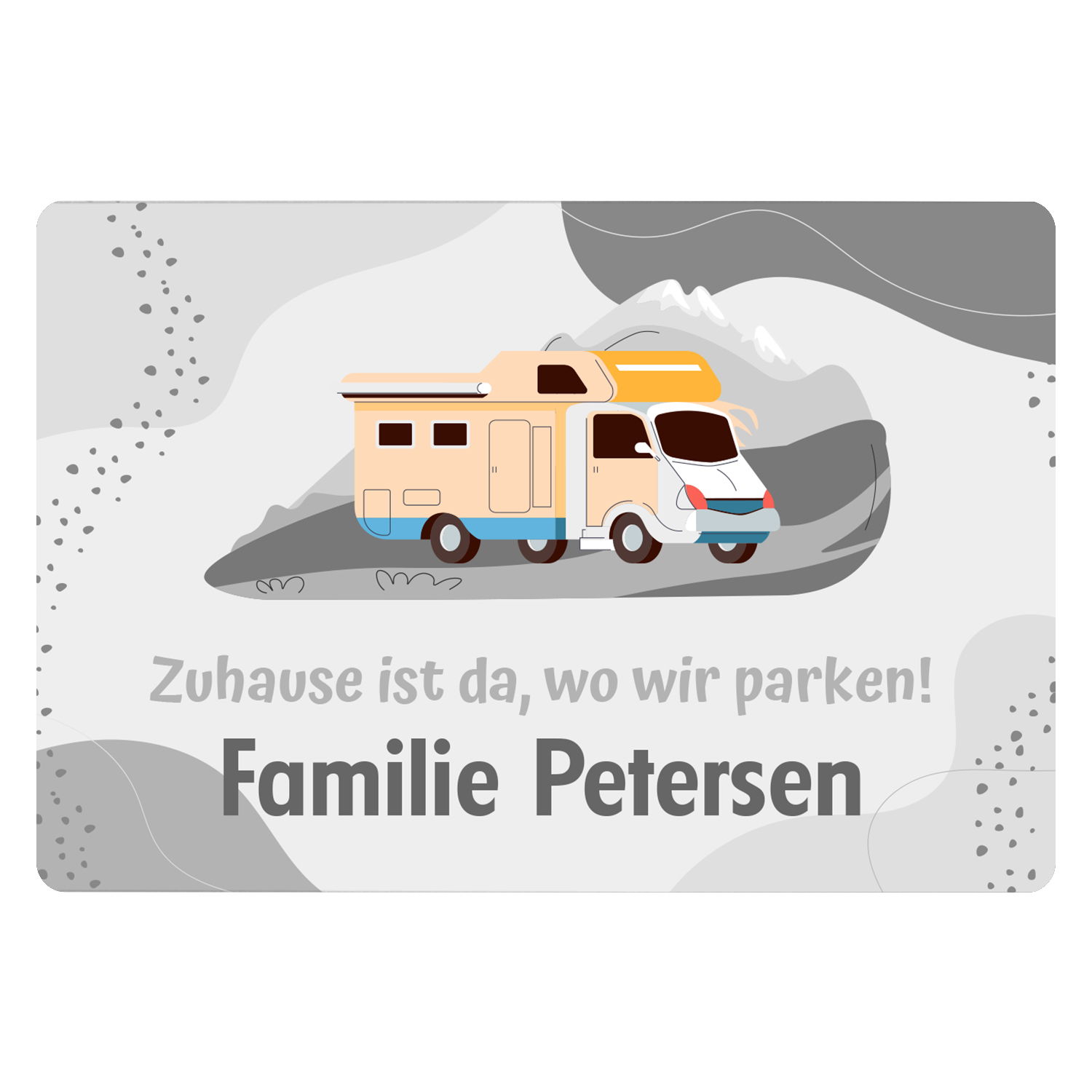 Fußmatte - Zuhause ist da, wo wir parken