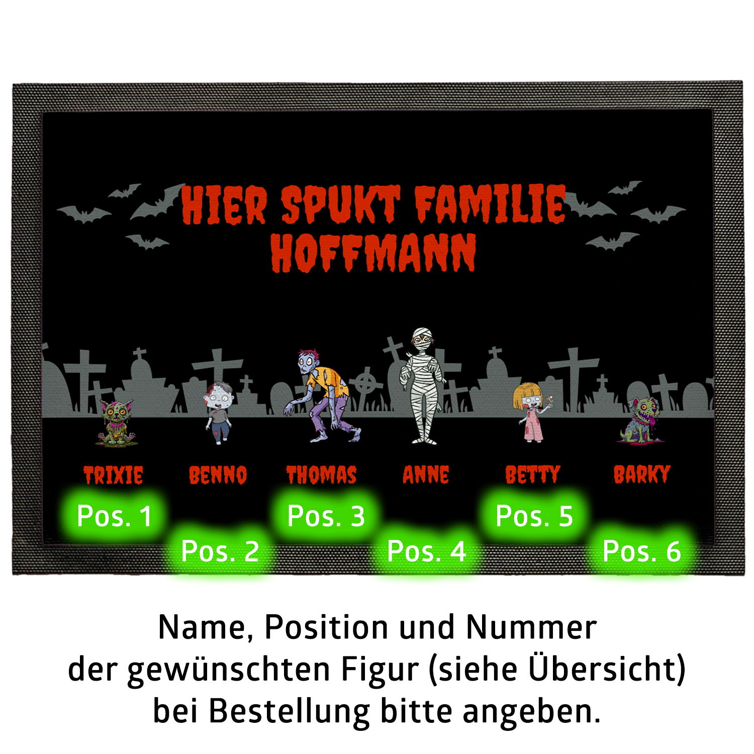 Fußmatte - Halloween Zombies