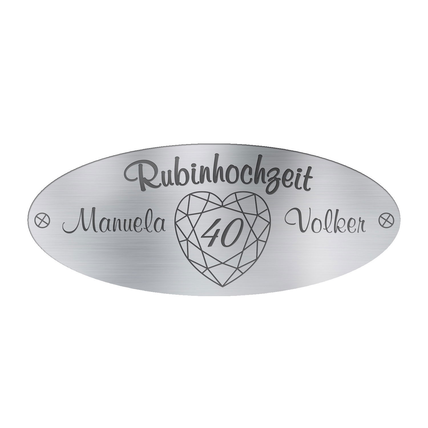 Rubinhochzeit - Bank