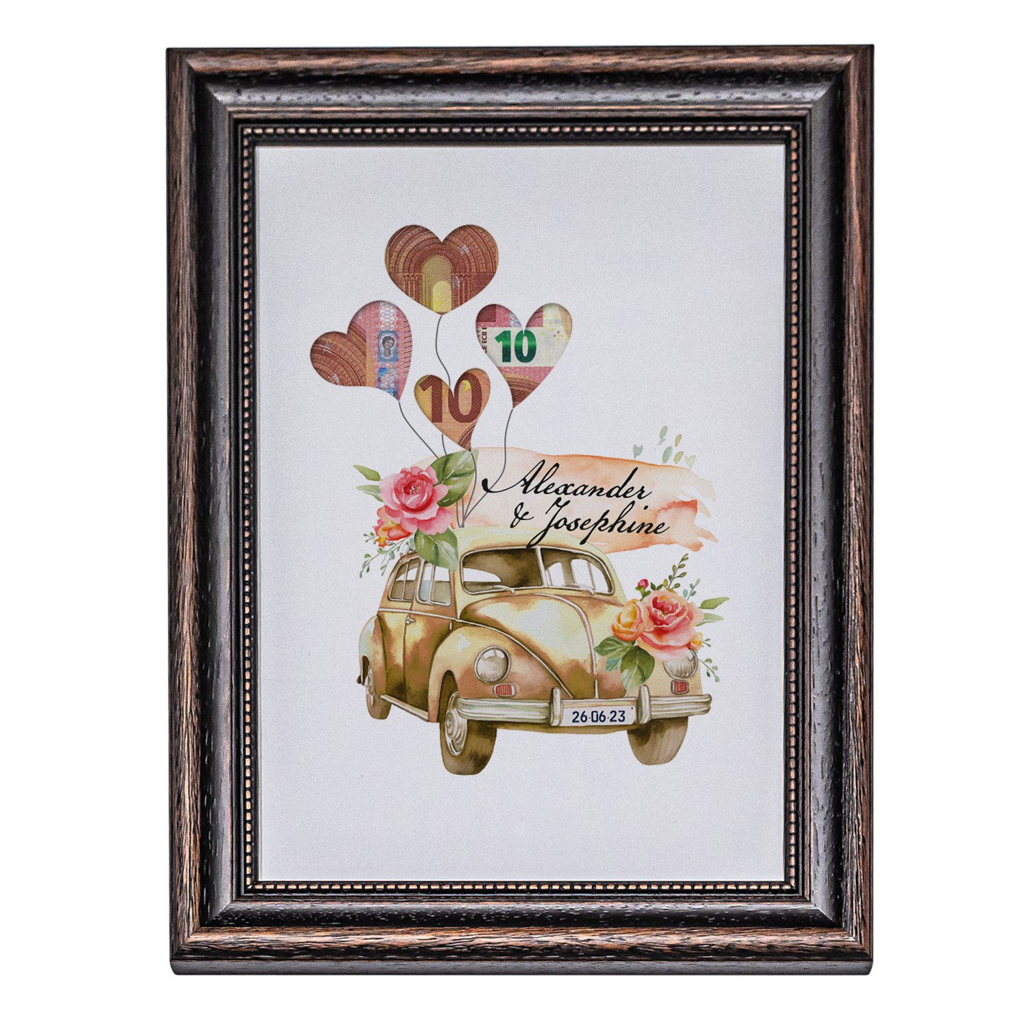 Geldgeschenk zur Hochzeit - Hochzeitsauto