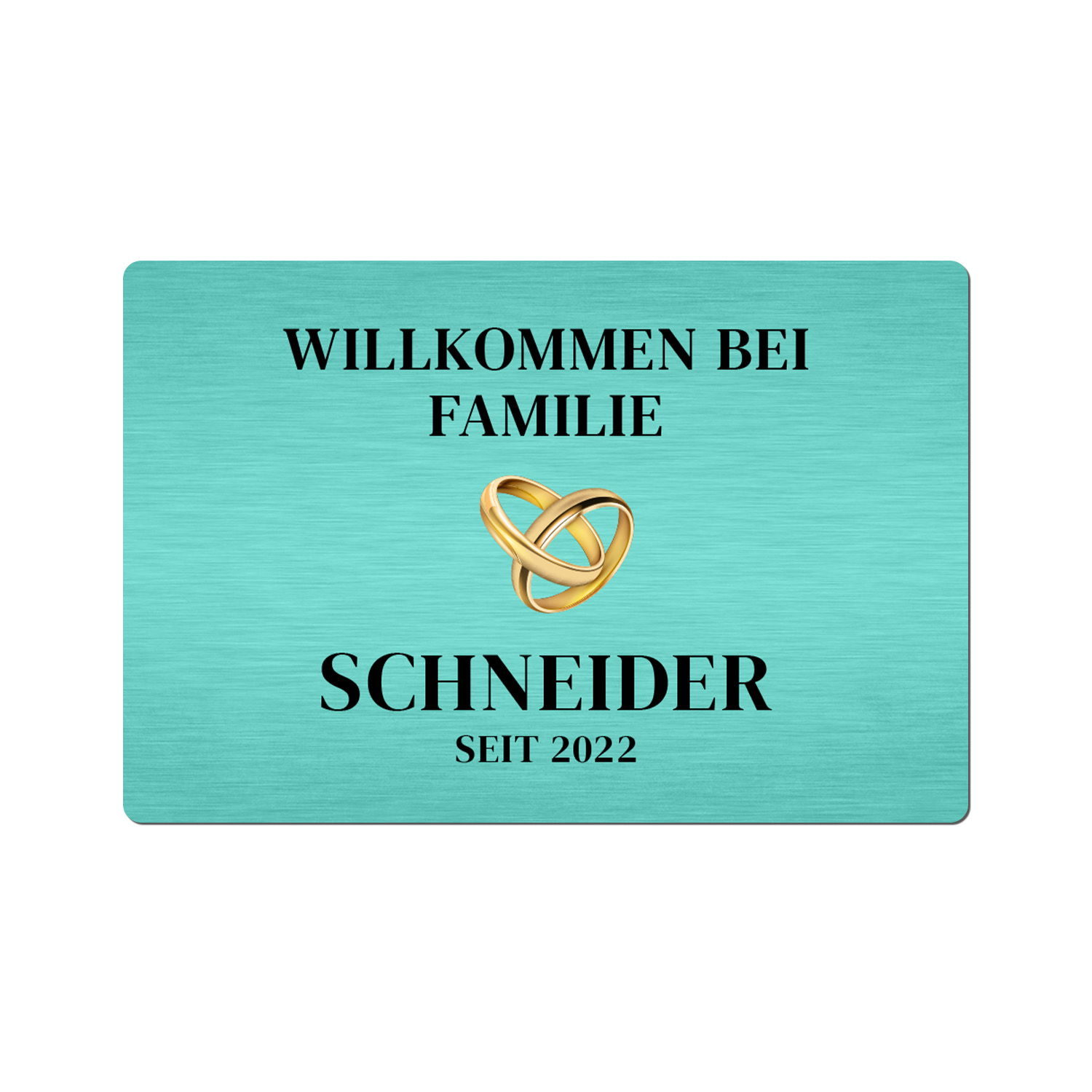 Fußmatte - Willkommen mit Personalisierung