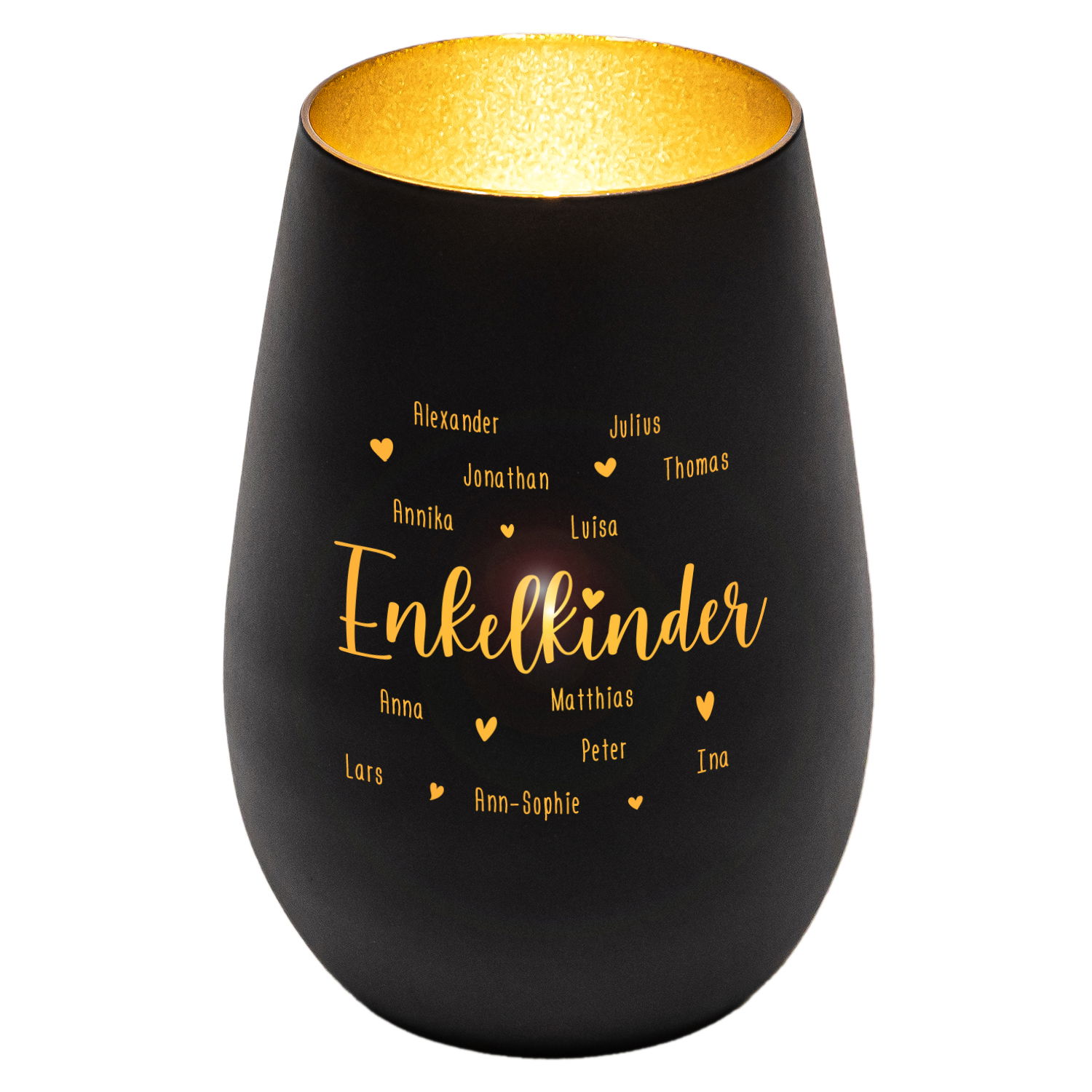 Windlicht - Enkelkinder mit Personalisierung