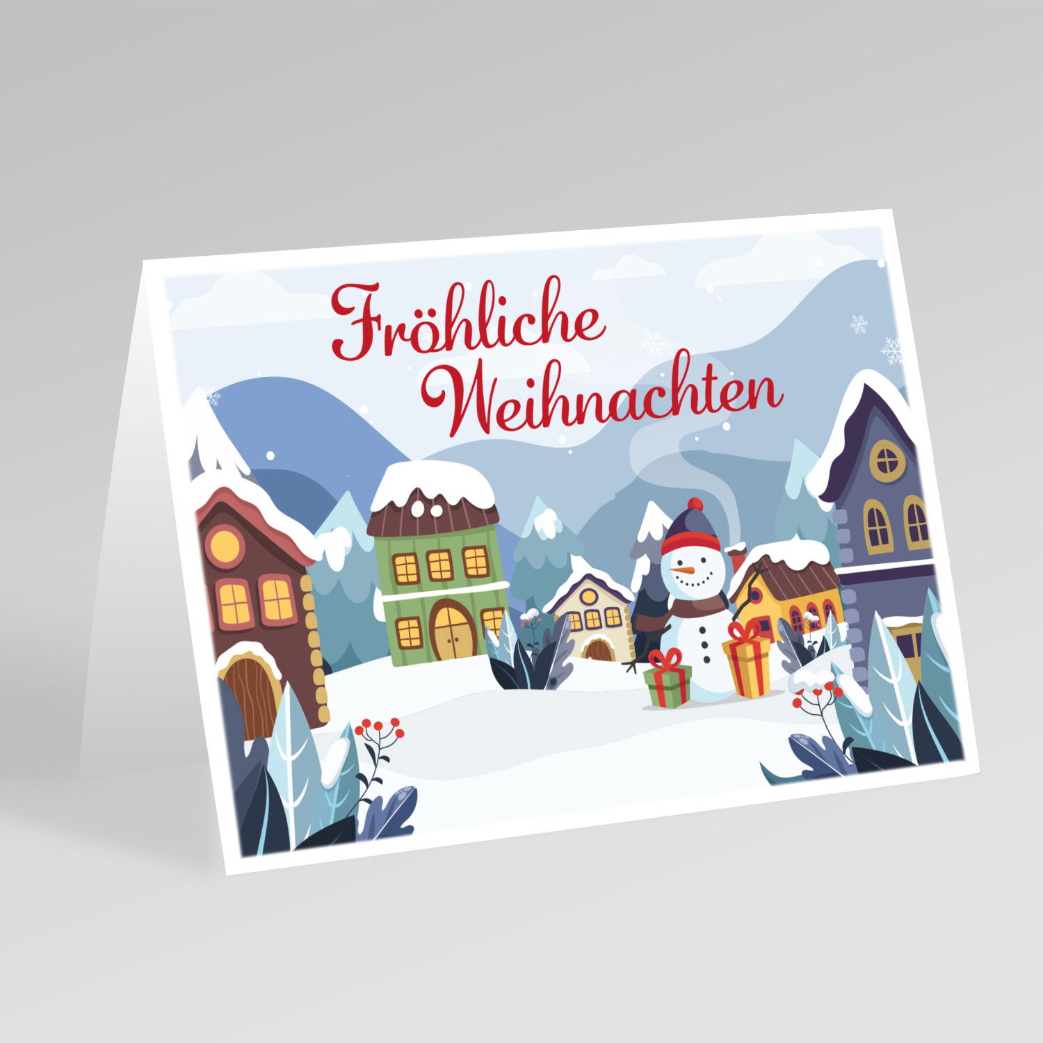 Grußkarte zu Weihnachten 