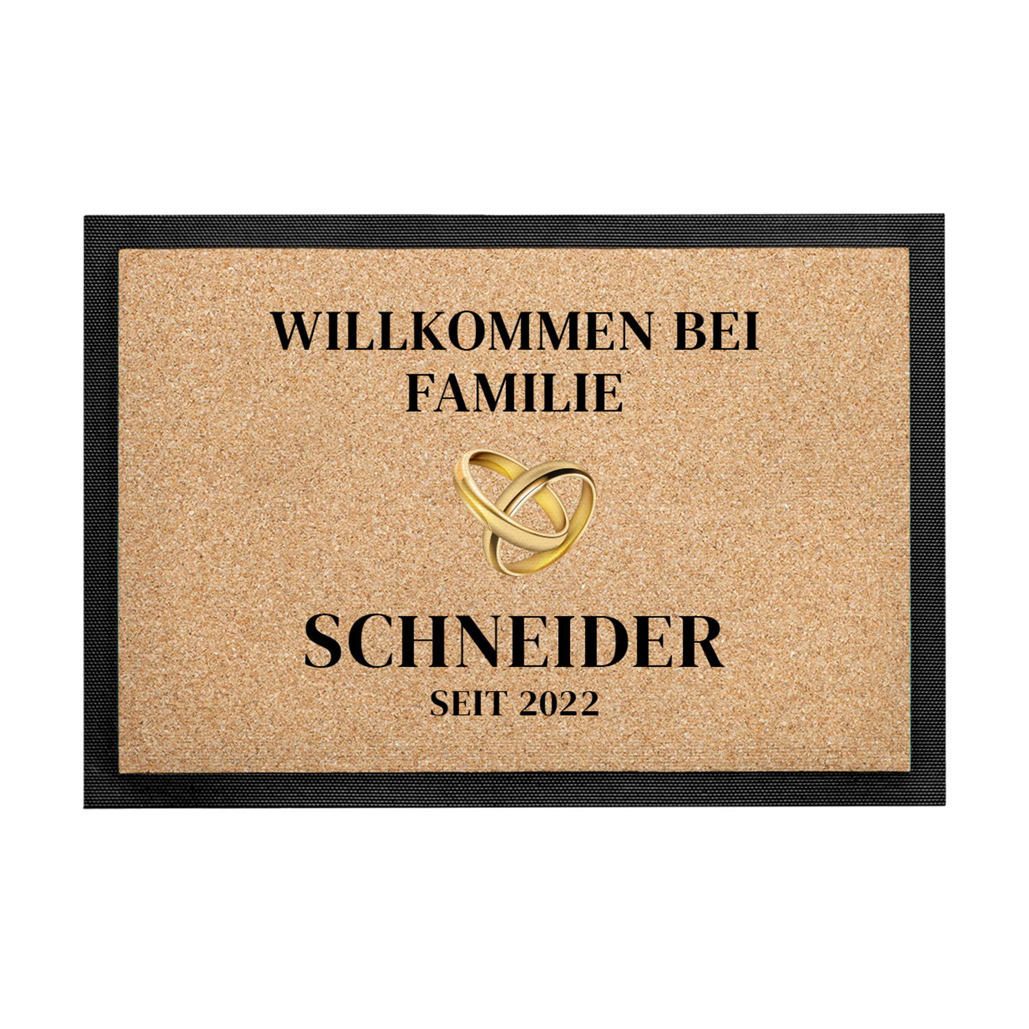 Fußmatte - Willkommen mit Personalisierung