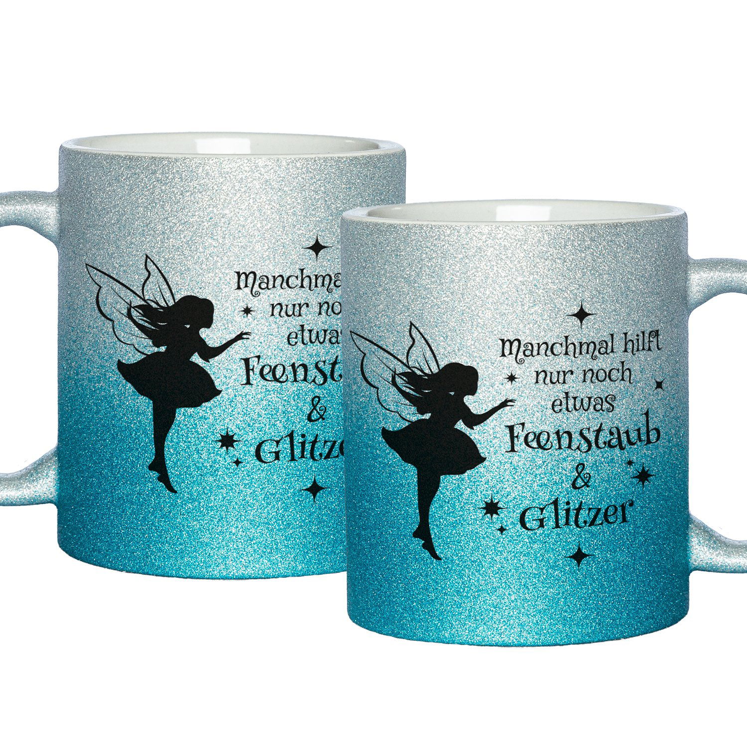 Glitzertasse - Feenstaub & Glitzer