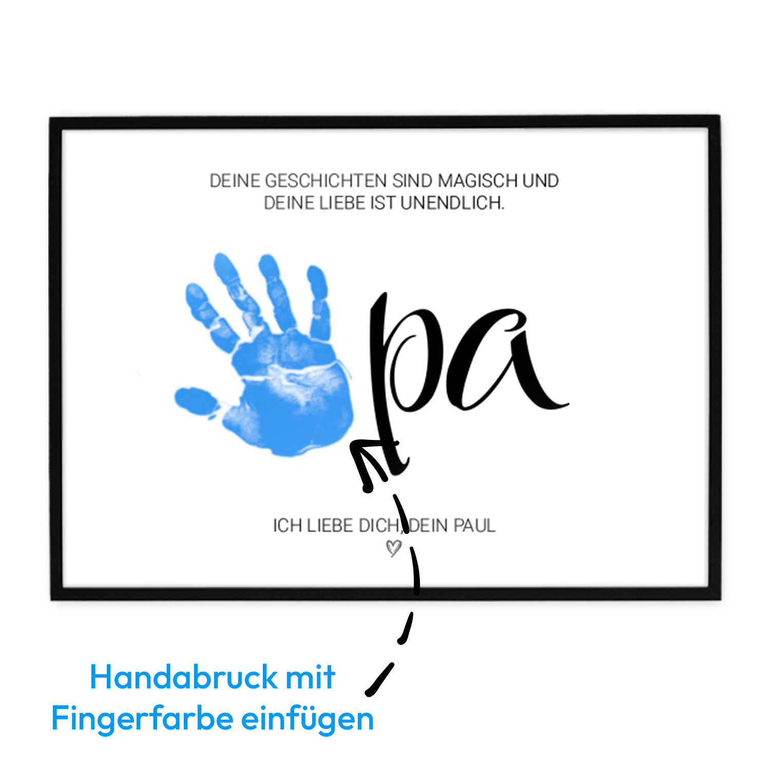 DIY Poster für die Großeltern