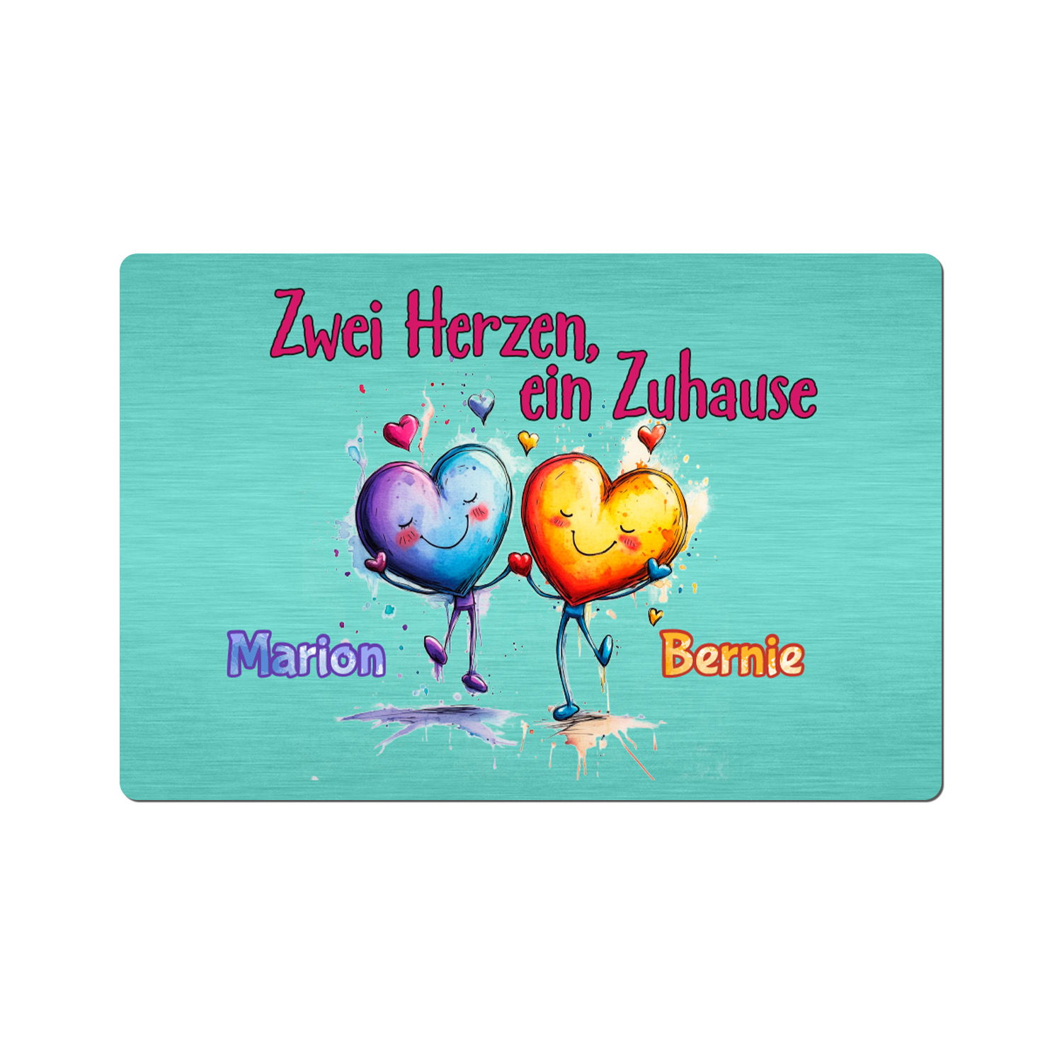 Fußmatte - Zwei Herzen 