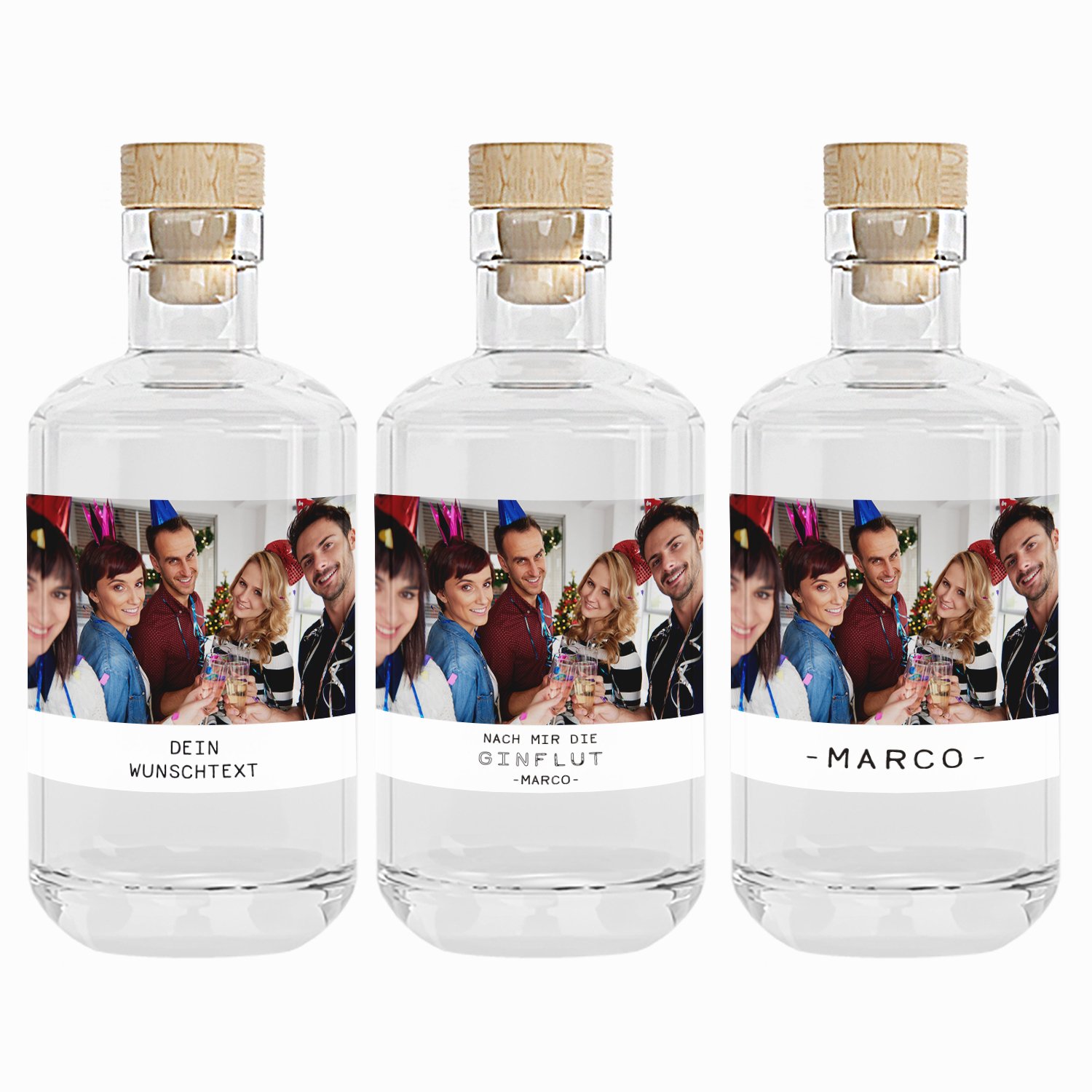 Gin mit Fotoetikett und Personalisierung