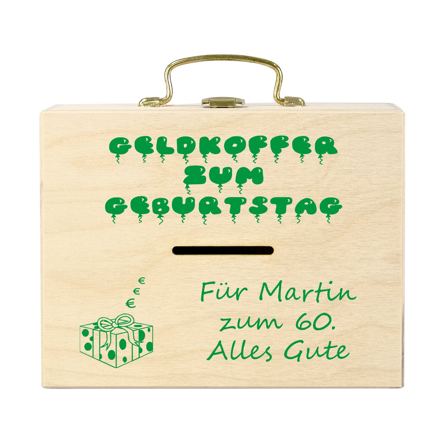 Geldkoffer zum Geburtstag