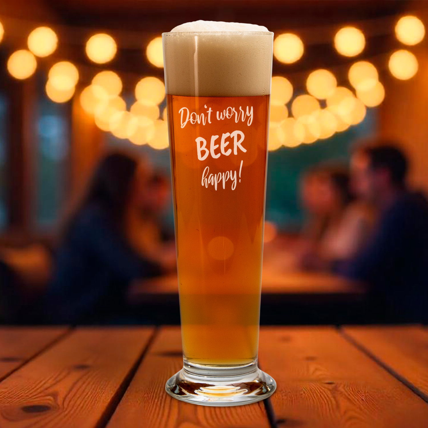 Bierglas mit Gravur