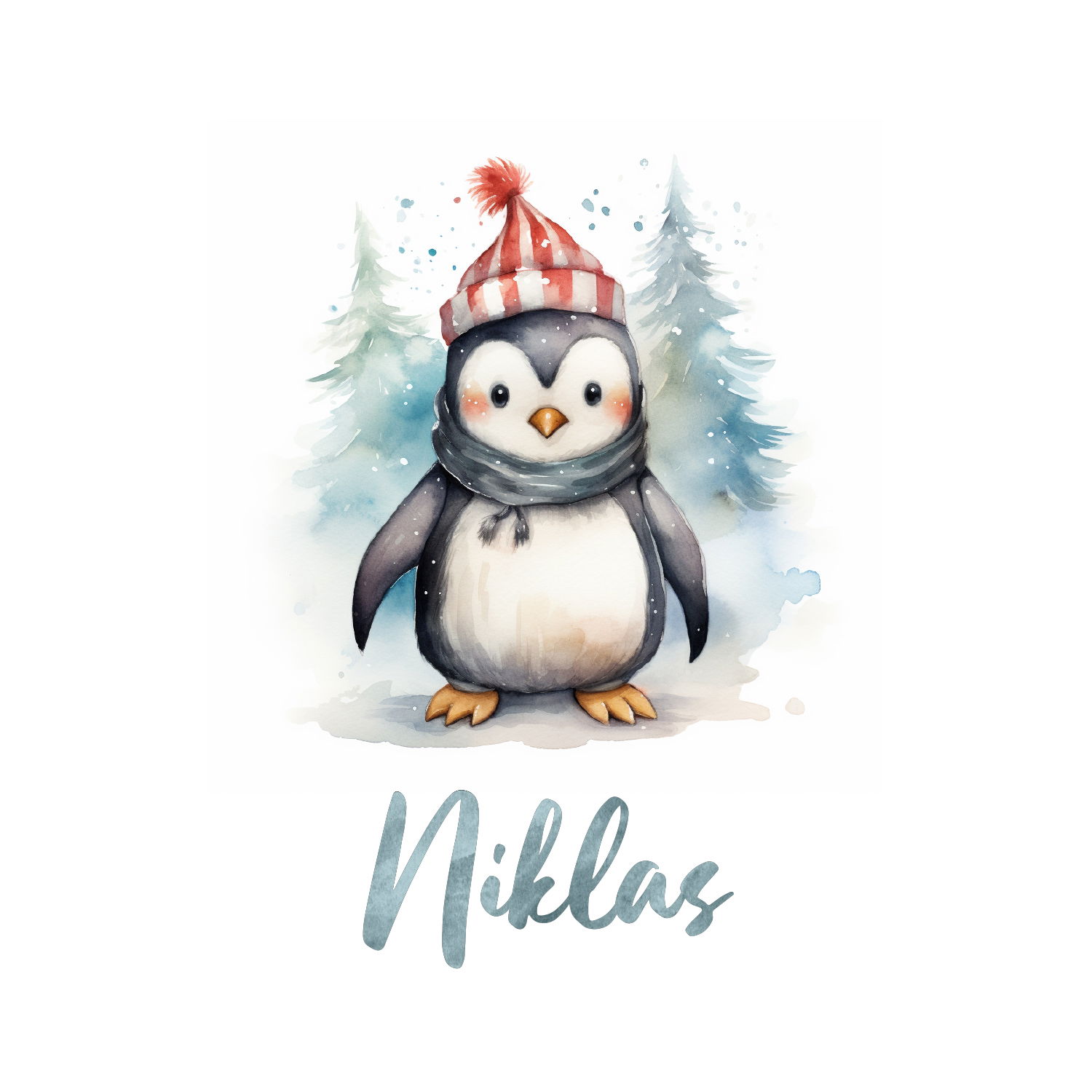 Weihnachtliches Henkelglas mit Wunschname