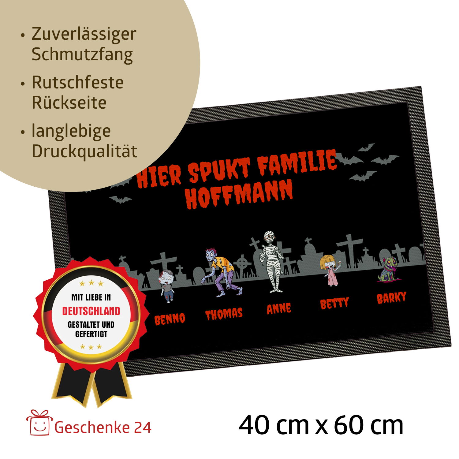 Fußmatte - Halloween Zombies
