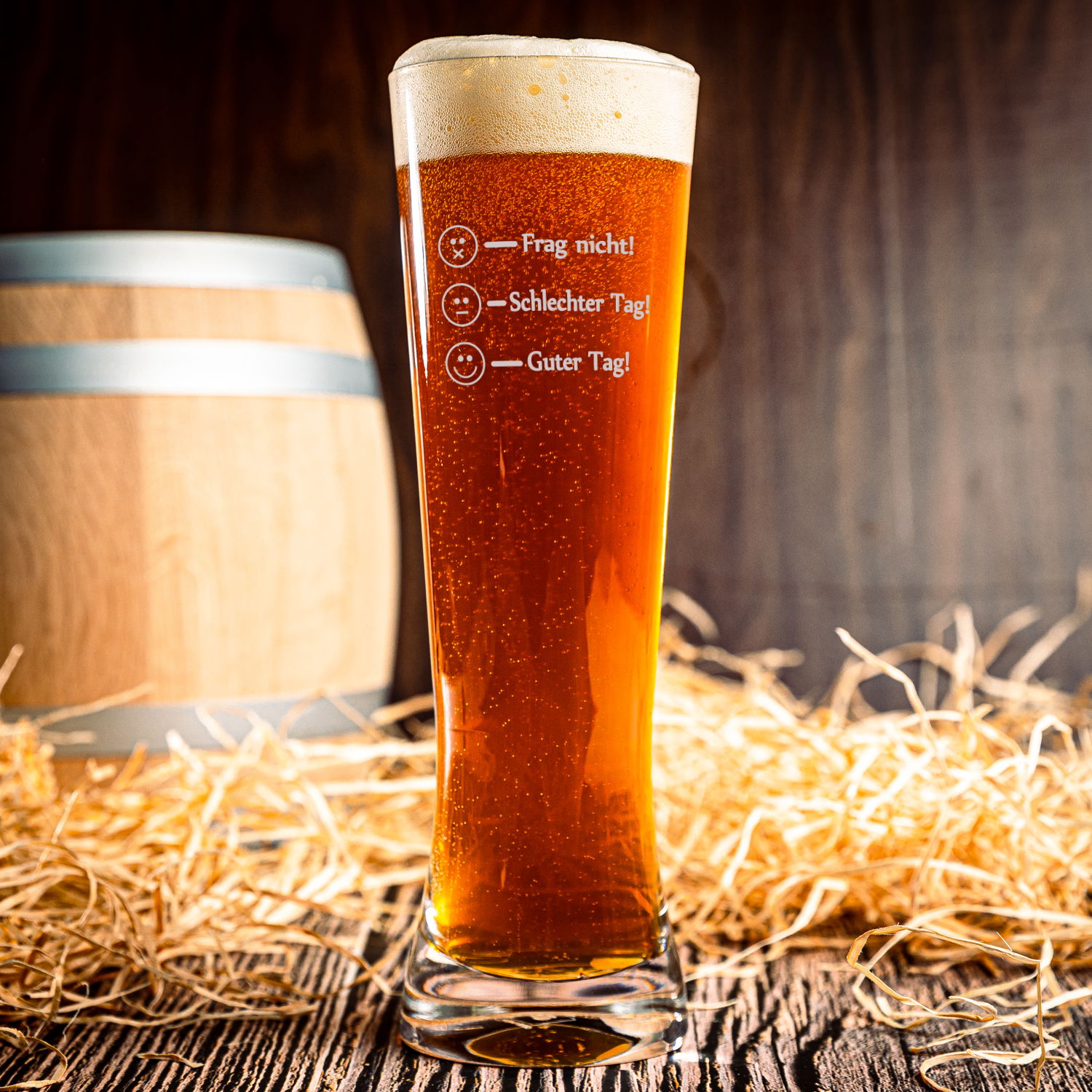 Bierglas mit Gravur