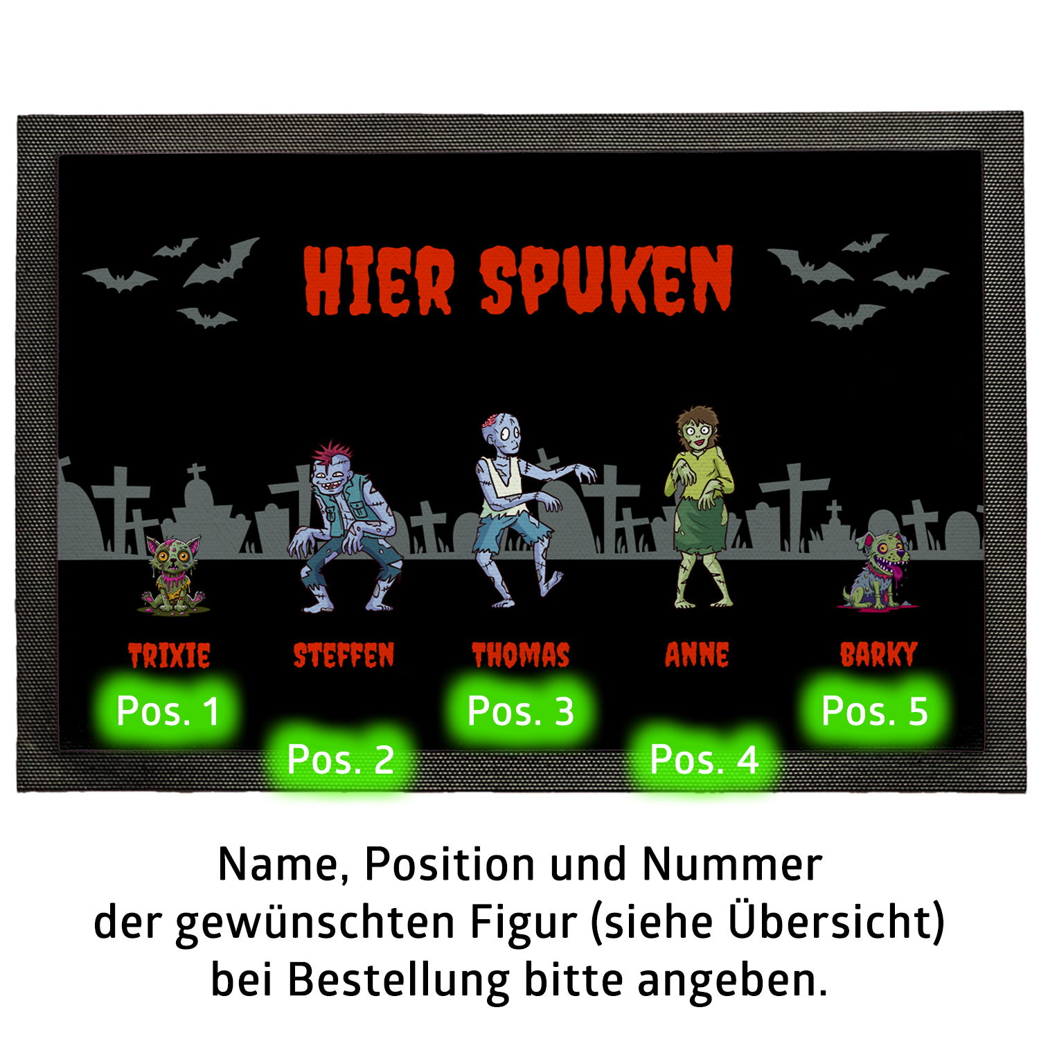 Fußmatte - Halloween Zombies