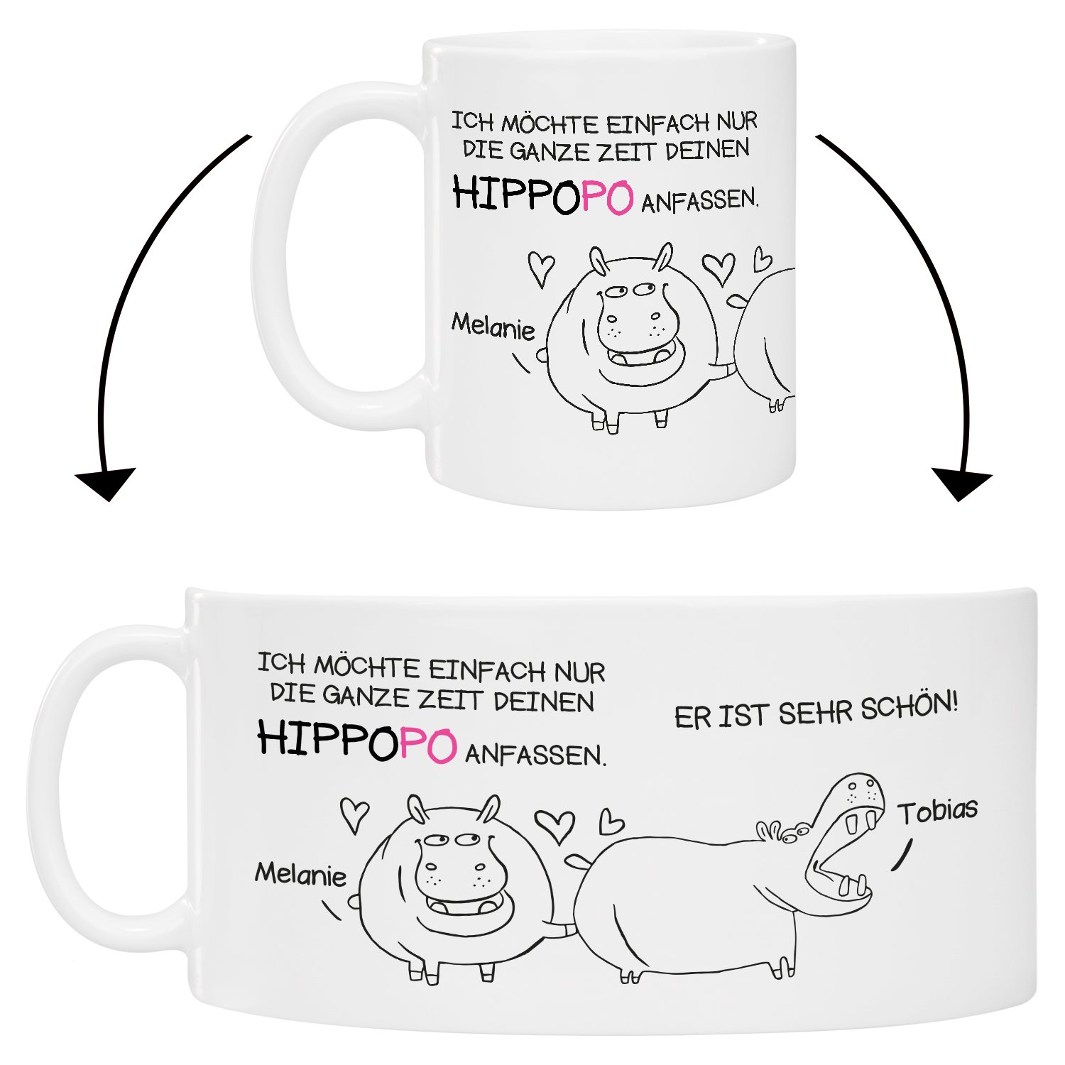 Tasse - Schöner Hintern/ Hippopo
