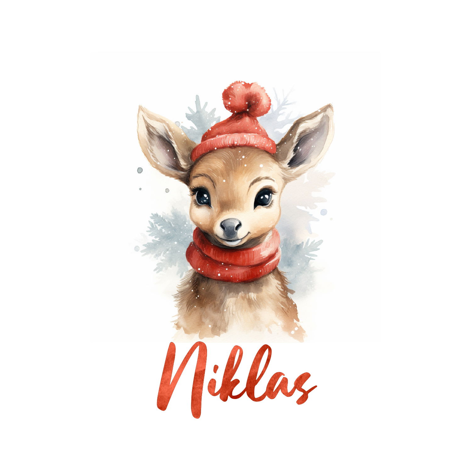 Weihnachtliches Henkelglas mit Wunschname