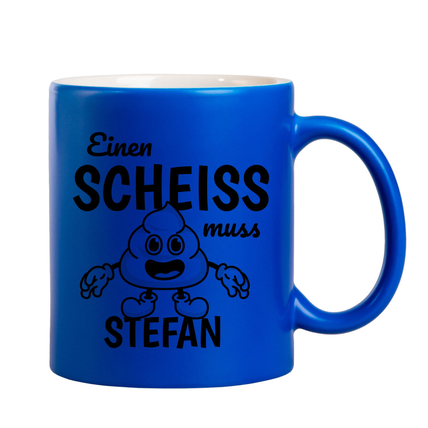 Neon-Tasse - Einen Scheiss muss ich