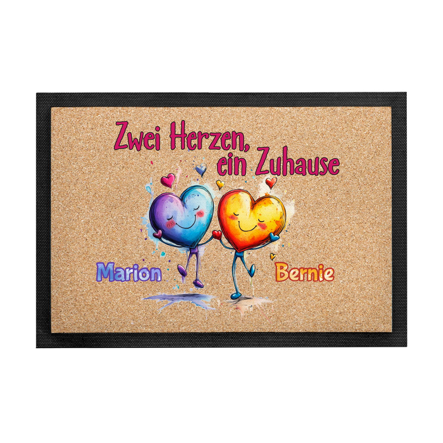 Fußmatte - Zwei Herzen 
