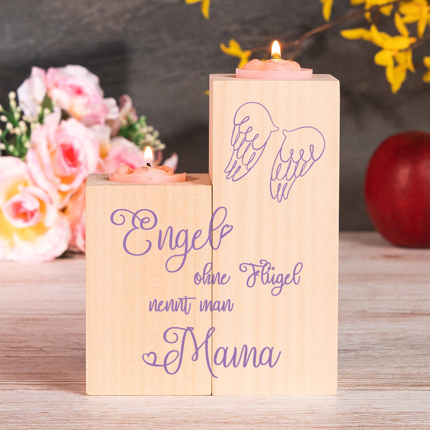 Kerzenständer Set für Mama