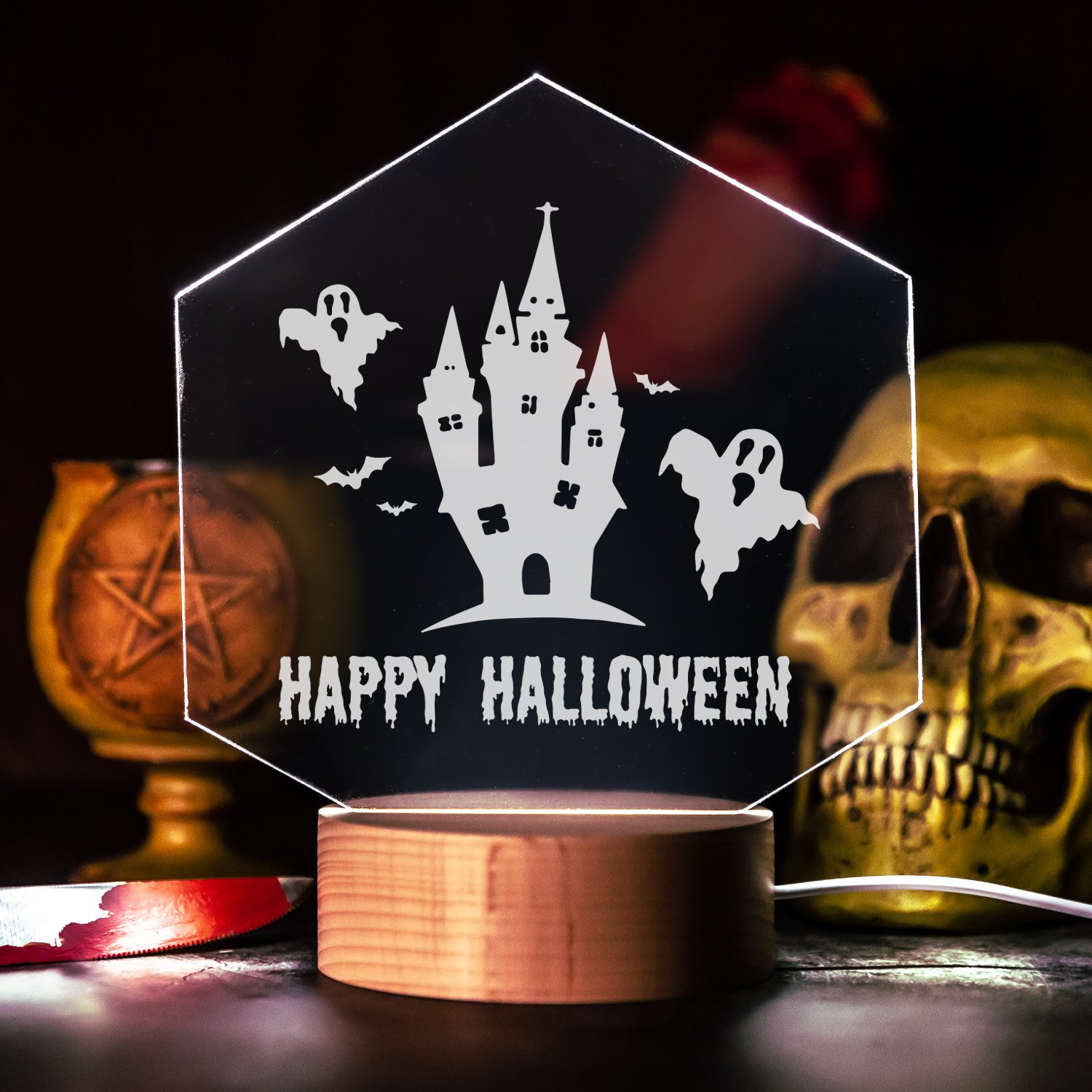 LED-Leuchte - Happy Halloween