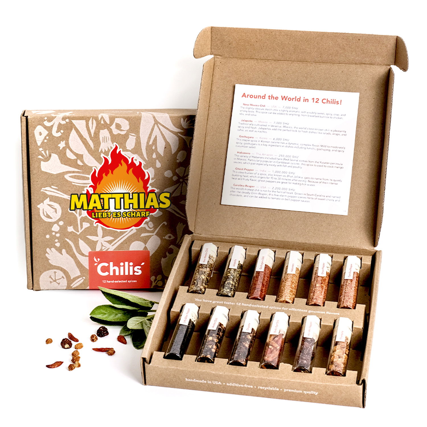 Explore Chili Set mit Personalisierung - Chili Geschenkset - Chili Box