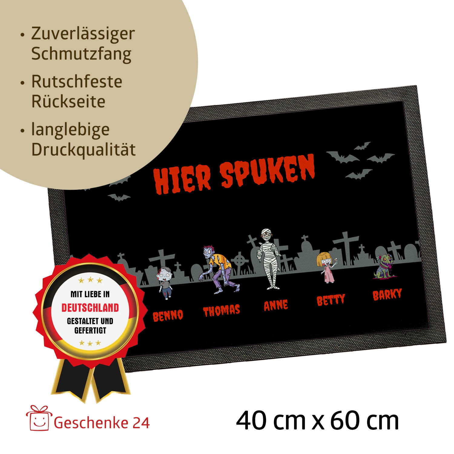 Fußmatte - Halloween Zombies