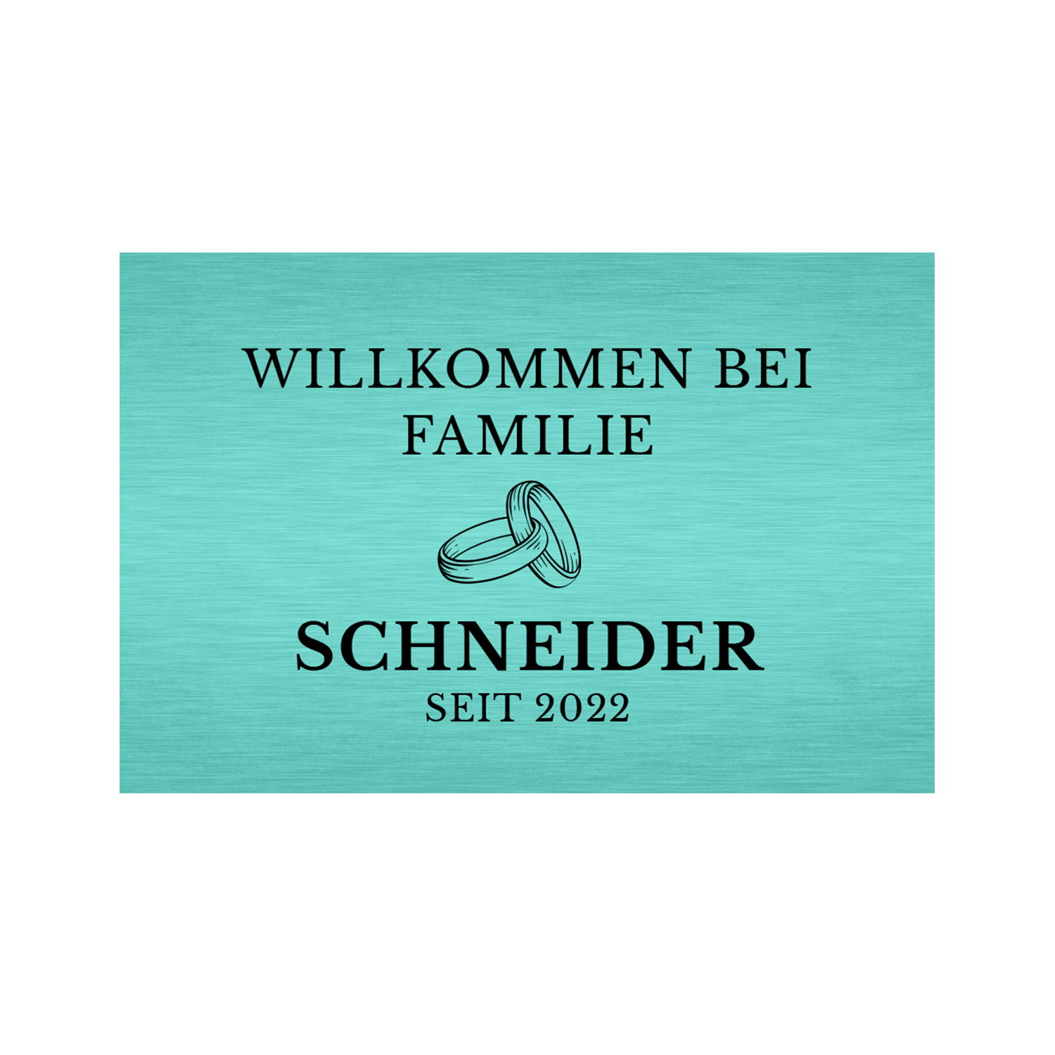 Fußmatte - Willkommen mit Personalisierung