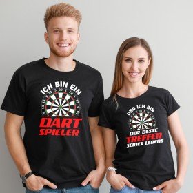 Partner T-Shirts - Ich bin ein Dartspieler