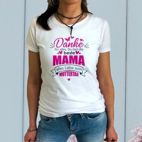 T-Shirt zum Muttertag - Danke Mama