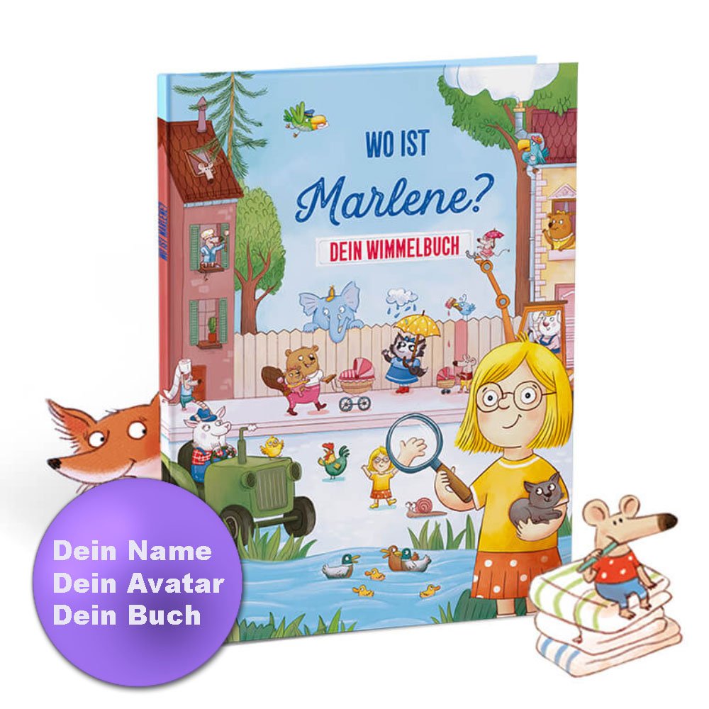 Personalisiertes Kinderbuch - Wimmelbuch Dein