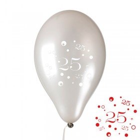 Luftballon - Silberhochzeit