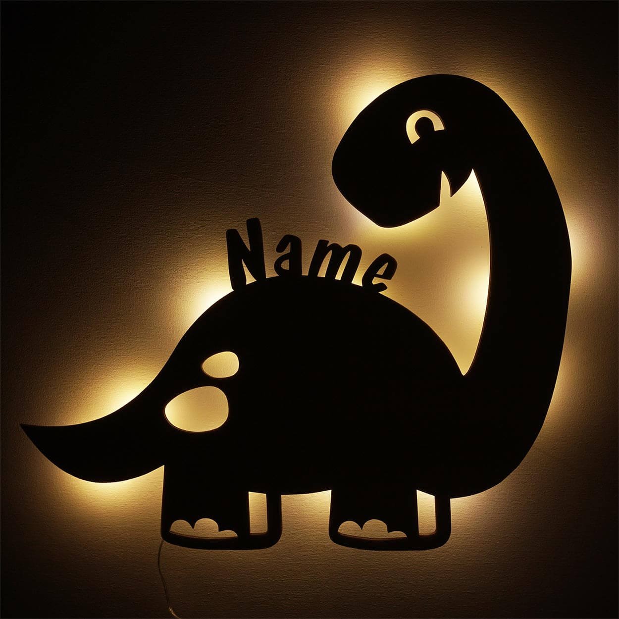 Nachtlicht Dino mit Personalisierung