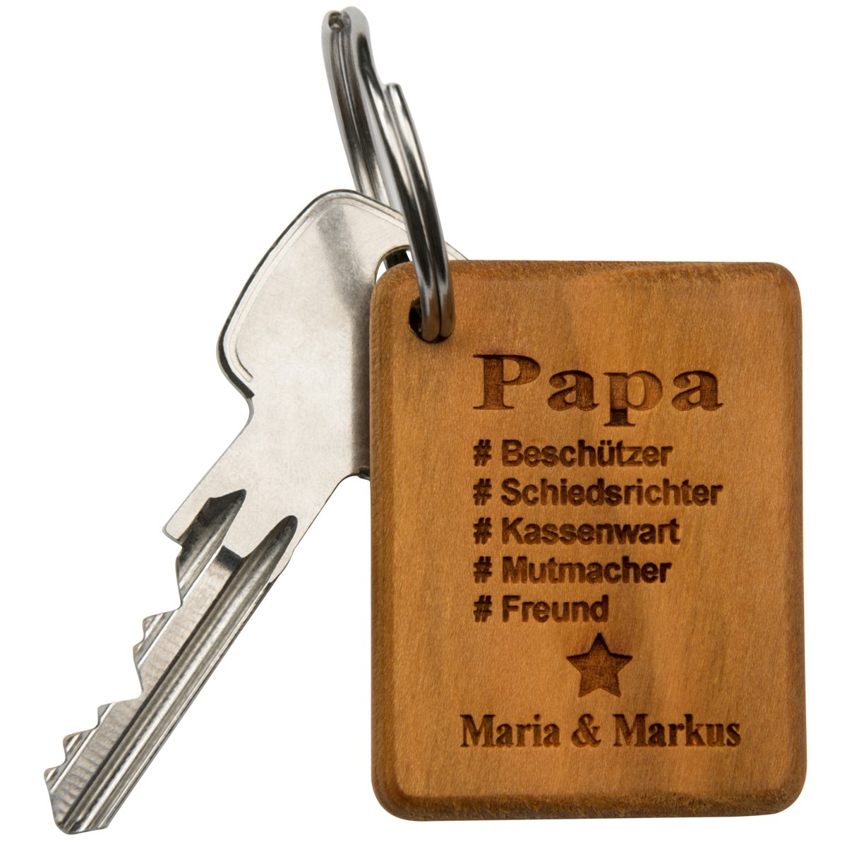 Bester Papa Schlüsselanhänger mit Foto personalisiert